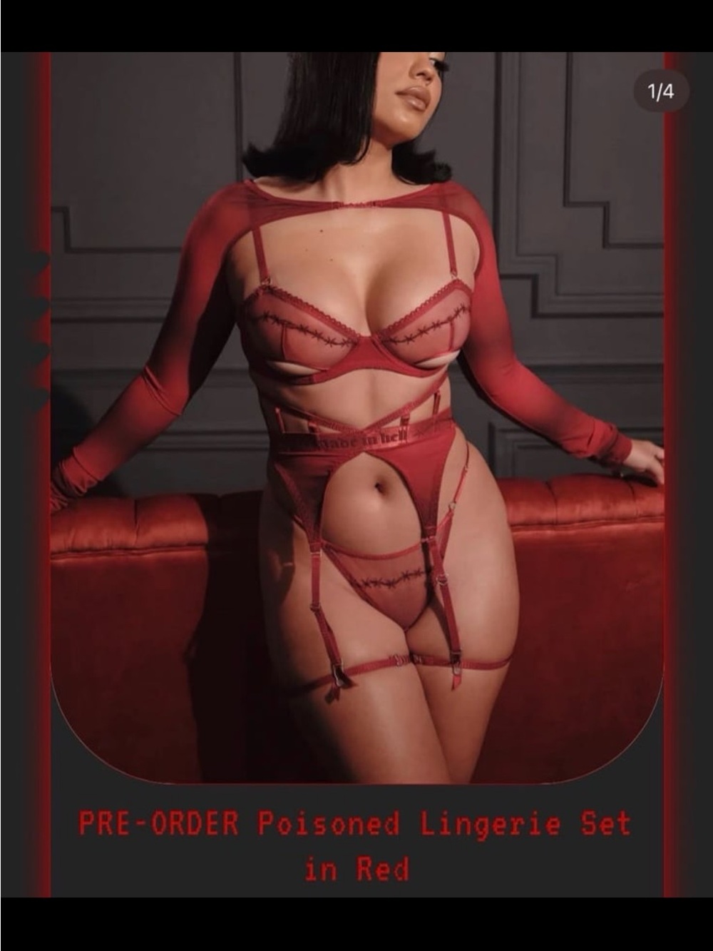 poisoned lingerie set by valentina voight